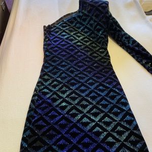 One of a kind Brian Lichtenberg glitter dress. Size M